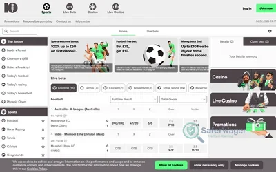 10bet screenshot