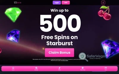 123Spins website