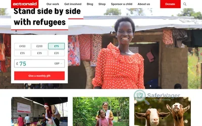 ActionAid UK screenshot