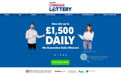 Scottish Children's Lottery website