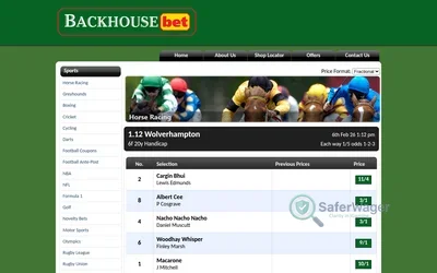 Backhouse Bet screenshot