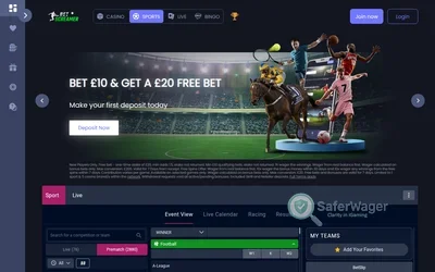 Bet Screamer website