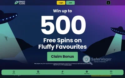 Bingo Aliens website
