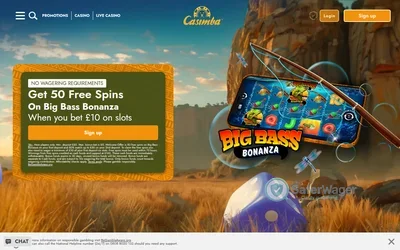Casimba Casino website