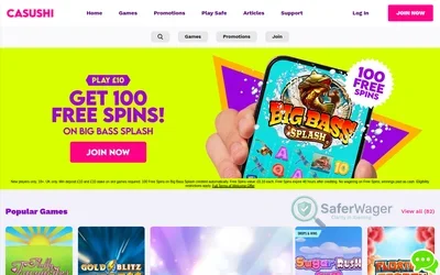 Casushi Casino website