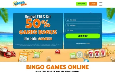 Costa Bingo screenshot