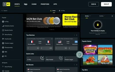 DAZN Bet screenshot