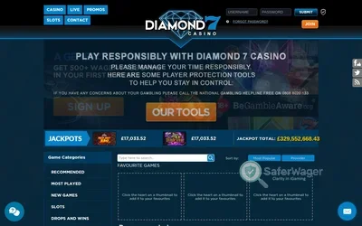 Diamond 7 Casino website