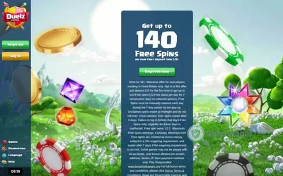 Duelz Casino website