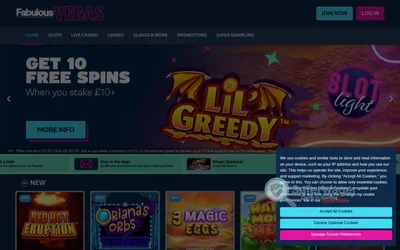 Fabulous Vegas website