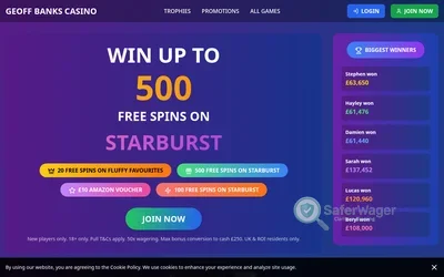 Geoff Banks Casino website