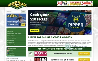 GoldenPalace.com screenshot