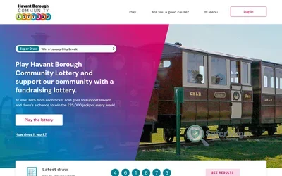 Havant Lottery screenshot