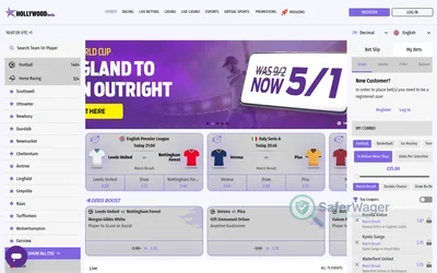 Hollywoodbets UK screenshot