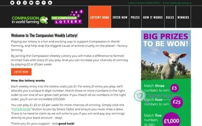 CIWF Lottery screenshot
