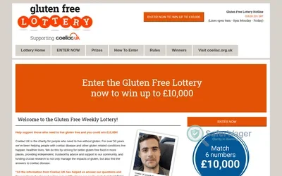 Coeliac UK Weekly Lottery screenshot