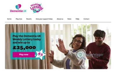 Dementia UK Lottery screenshot