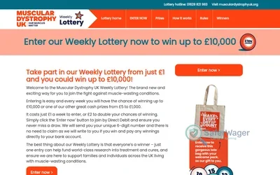 Muscular Dystrophy UK Lottery screenshot