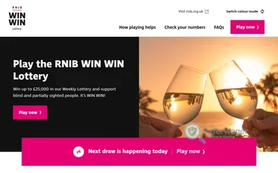 RNIB WIN WIN Lottery screenshot