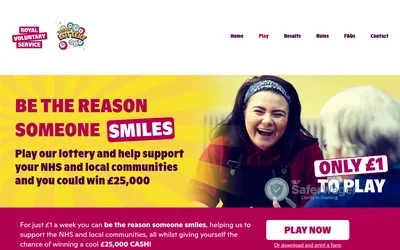 Royal Voluntary Service Lottery website
