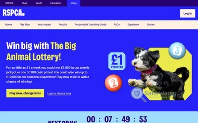 RSPCA Weekly Lottery screenshot