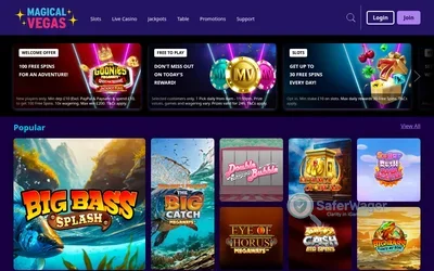 Magical Vegas website