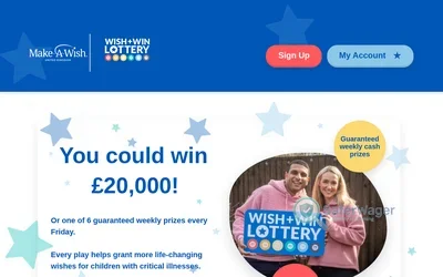 Make-A-Wish UK Weekly Lottery screenshot