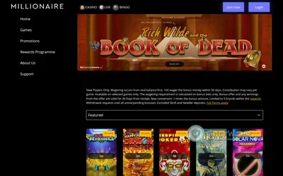 Millionaire Casino screenshot