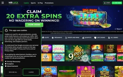 Mr Luck Casino screenshot