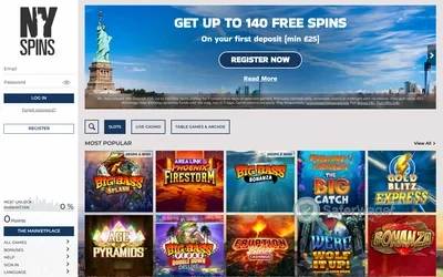 NYSpins Casino website
