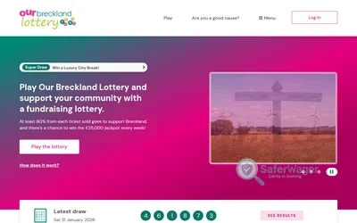 Our Breckland Lottery screenshot