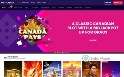 PartyCasino website