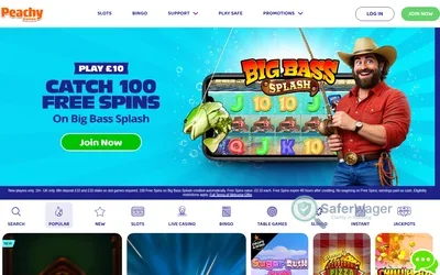 Peachy Games website