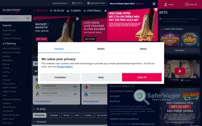 Planet Sport Bet website