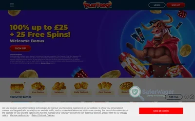 PlayToro website