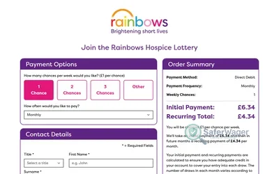 Rainbows Charity Payments screenshot