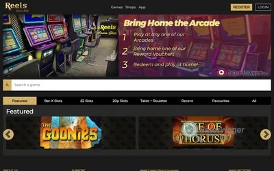 Reels Casino website