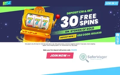 RiseCasino.com screenshot
