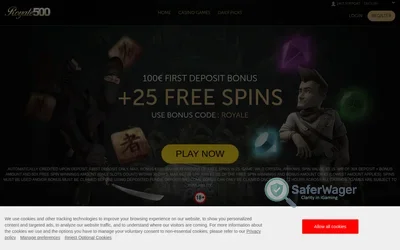 Royale500 Casino screenshot