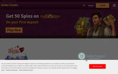 Simba Games Casino screenshot