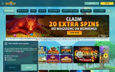 Slotzo website