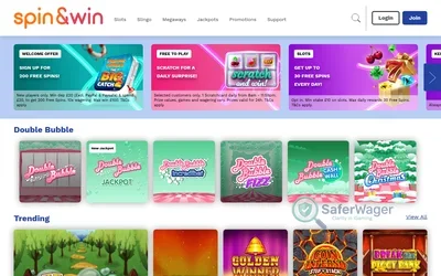 Spin and Win website