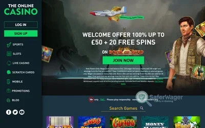 TheOnlineCasino.co.uk screenshot