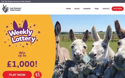 The Donkey Sanctuary Lottery screenshot