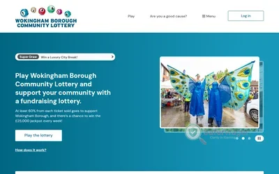 Wokingham Borough Community Lottery screenshot