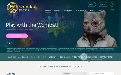 Wombat Casino screenshot
