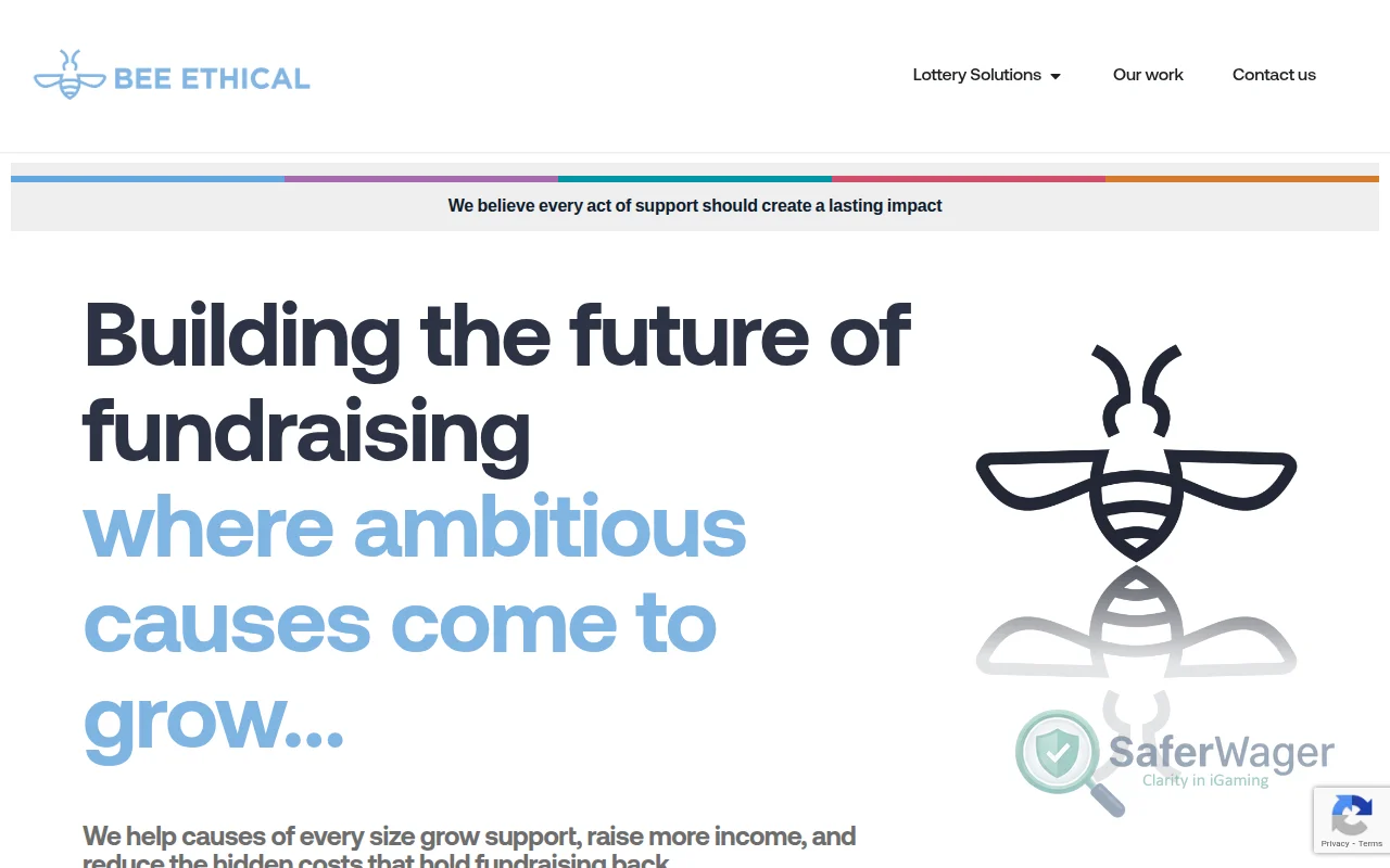 Screenshot of Bee-Ethical Limited website