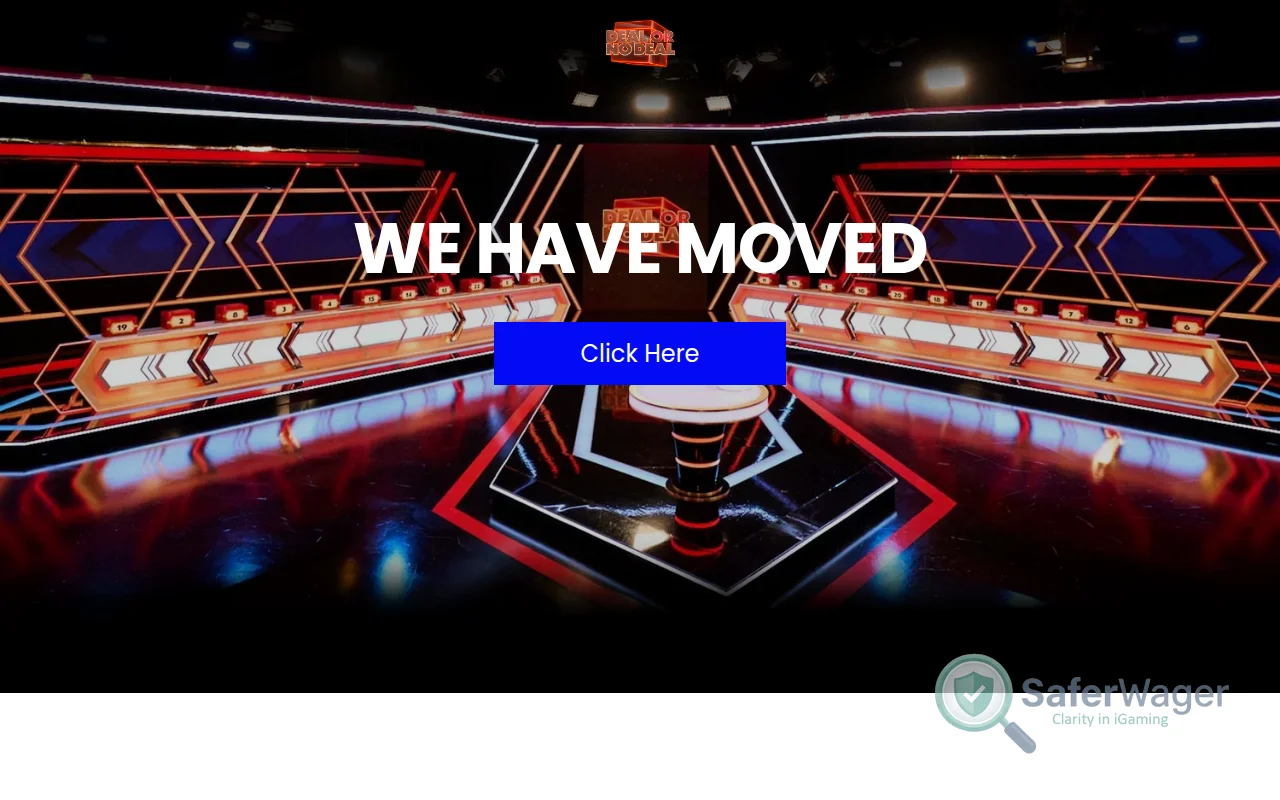 Screenshot of Deal or No Deal Casino website