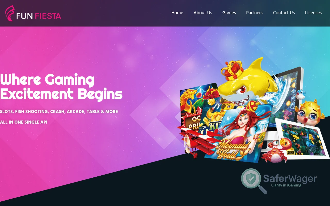 Screenshot of Fun Fiesta website