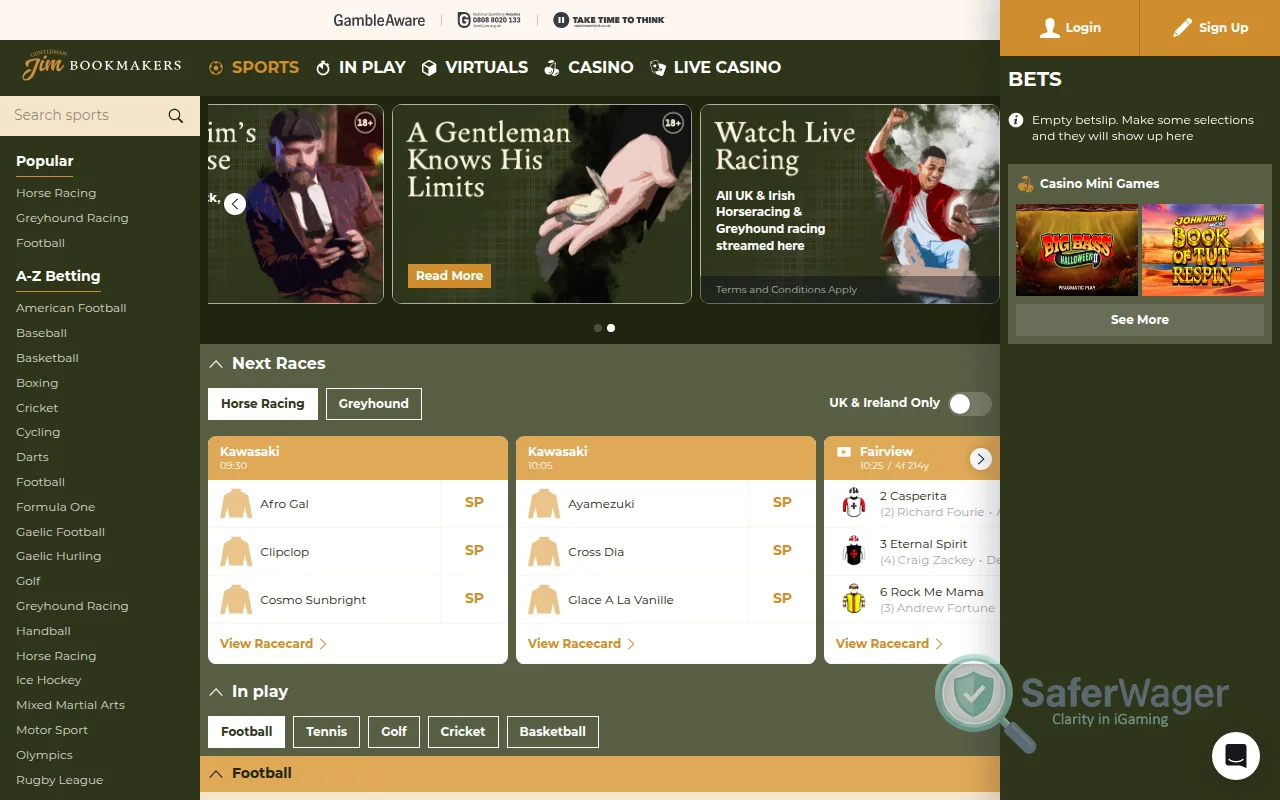 Screenshot of GentlemanJim website